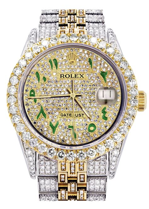 rolex ice watch diamond|Rolex iced out watches.